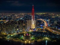 Căn hộ Landmark - vách kính ngăn phòng làm việc — ảnh 1