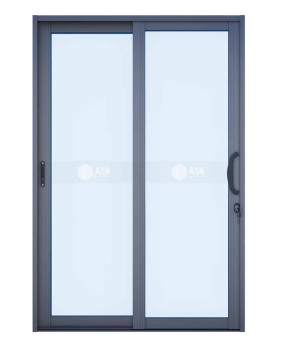 Cửa lùa nhôm 2 ray