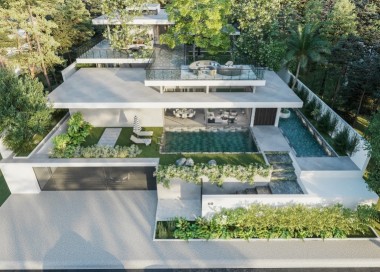 Biệt thự Thảo Điền - hệ cửa lùa khổ lớn và vách kính khung mảnh