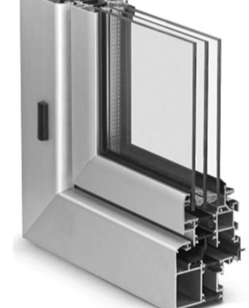 Cửa nhôm cách nhiệt kính hộp